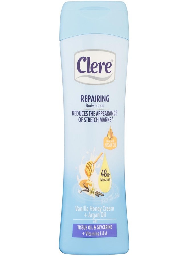 CLERE Repairing Body Lotion - Vanilla Honey Cream + Argan Oil - 400mL - Image 1